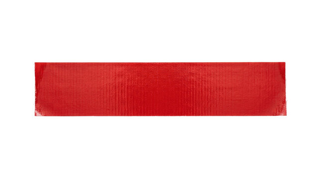 Red rubber eraser closeup view.