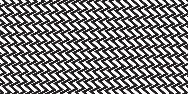 Horizontal chevron line pattern. From thin strips to thick. Fades stripe. Black shevron on white background. Zigzag gradation graphic illustration art artistic