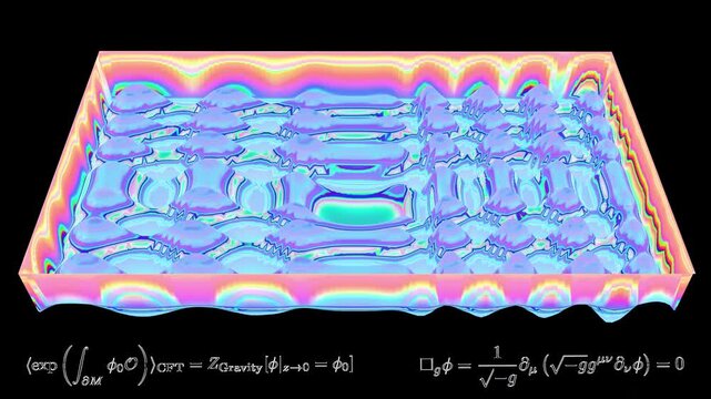 d'Alembertian 3D animation of □ϕ=0 as minimum unit of information propagation rule for Information travel from End of Universe. Visualizing Light Gravitational Wave laws the Holographic Projection.