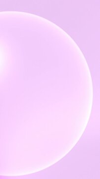 Pink Magenta White Glass Bubbles Motion Background, Smooth Floating Bubbles Animation Seamless Loop, 4K