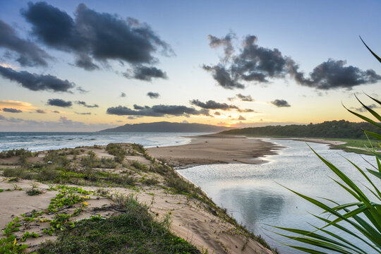 Sunset on javan coast