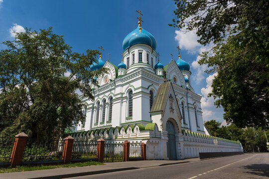 The Iveron Cathedral in the Nikolo-Perervinsky Monastery, a former monastery, an architectural monument of federal significance. Moscow, Russia,