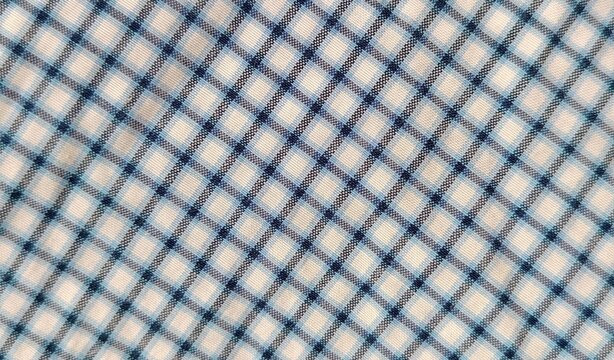 blue plaid fabric