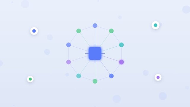 Flat design neural network learning from incoming data dots