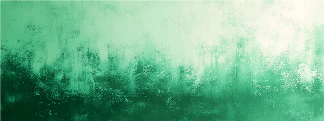 Obraz premium Abstract ethereal mist-laden forest canopy bathed ethereal emerald light, suggestive of otherworldly forest atmosphere.