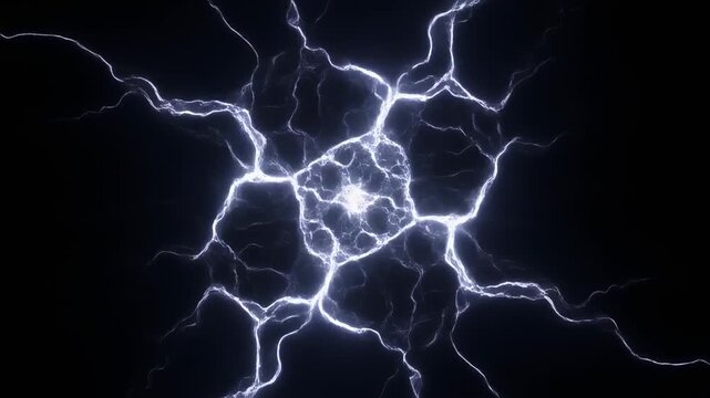 Close-up time-lapse of fungal mycelium growth in dark environment