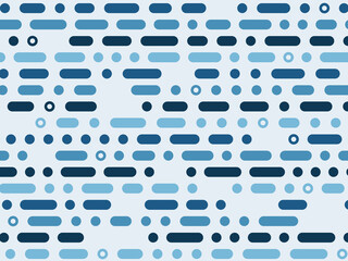 Geometric Rhythm Pattern Dots Dashes Design © iushakovsky