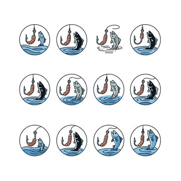 Collection of twelve blue ceramic coffee mugs arranged neatly.
