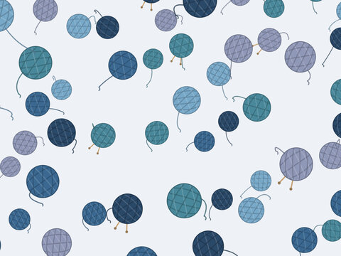 Craft Yarn Ball Pattern Hobby Shop Design