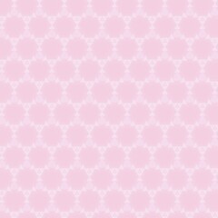 Fototapeta premium Seamless Pastel Pink Circle Pattern