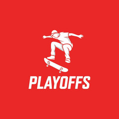 Obraz premium Dynamic Skateboarder Executes Aerial Trick Against Bold Red Background