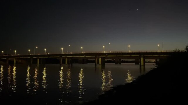 pier at night