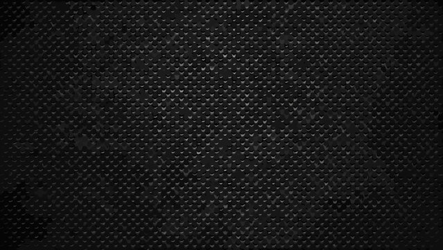 Scales pattern a dark gray textured background with repeating reptilian shapes abstract black