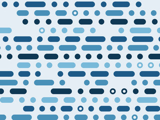 Geometric Rhythm Pattern Dots Dashes Design © iushakovsky