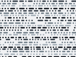 Minimal Dot Dash Pattern Modern Textile Background © iushakovsky