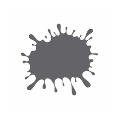 Fototapeta premium Gray Paint Splatter Vector Graphic
