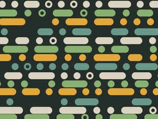 Rhythmic Dots and Dashes Pattern Simple Background © iushakovsky