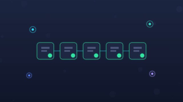 Flat design cyber attack map with lines blocked by AI shield dark