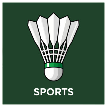 Iconic Badminton Shuttlecock Design for Sport Enthusiasts A Clean Graphic