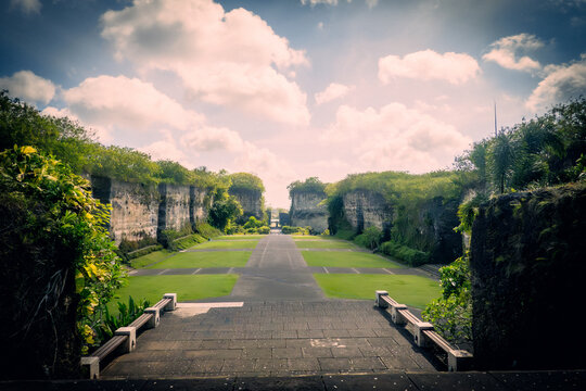 Bali, Indonesia, GWK Cultural Park, cultural park, tropical garden, stone courtyard, architecture, landscape, travel destination, tourism, greenery, nature, garden, historic, landmark, Southeast Asia,