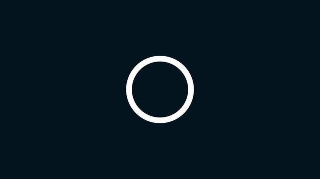 Circular retry refresh loop with rotating progress motion. Reload cycle animation for error recovery and repeat action. motion graphic of circle loading concept.