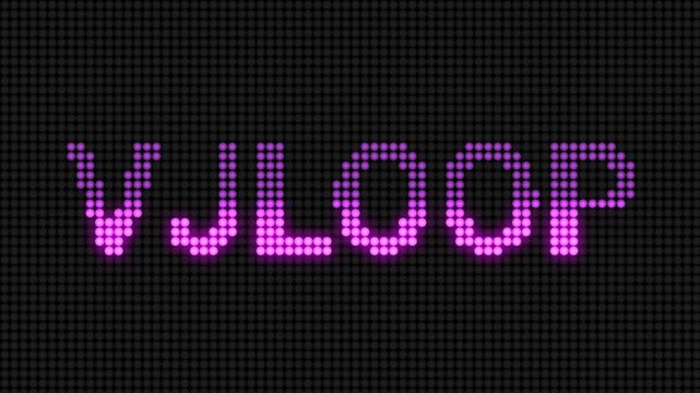 vjloop letter dotted LED Panel