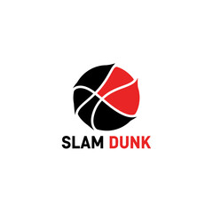 Fototapeta premium Modern Abstract Basketball Logo Design Vector Graphic Sport Brand