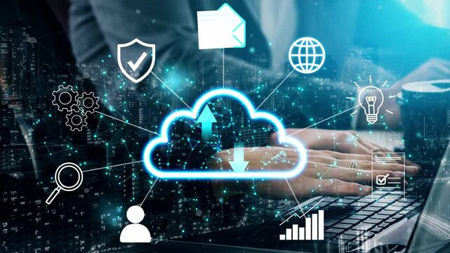 Modern Technology Concept Featuring Cloud Computing and Digital Transformation in a Business Environment with Data Insights and Connectivity Elements. Entropy.