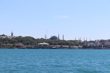 Obraz premium view of the bosphorus strait in istanbul