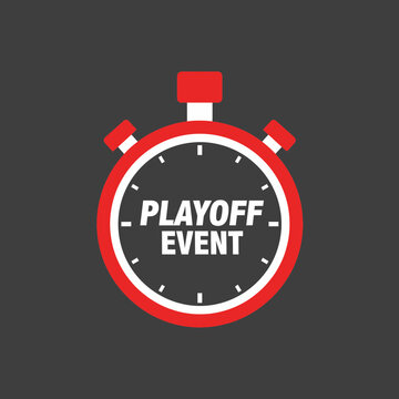 Playoff Event Stopwatch Countdown Timer Sport Competition Abstract Concept