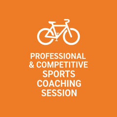 Fototapeta premium Professional Bicycle Racing Sports Coaching Session Graphic Design