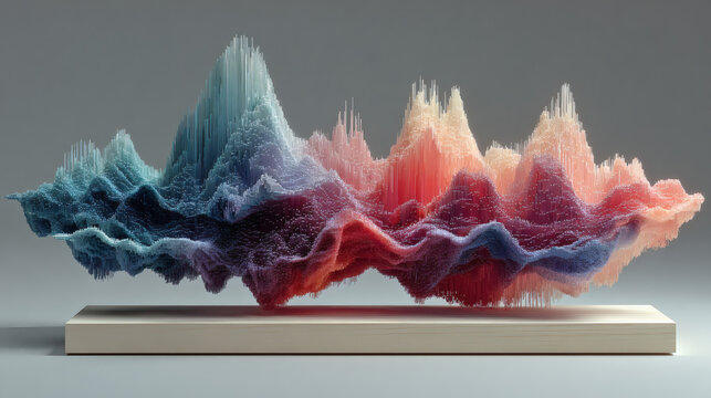 Abstract data wave form
