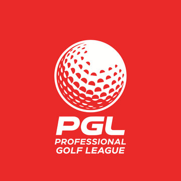 Professional Golf League Logo Dynamic Sport Emblem For Branding And Marketing