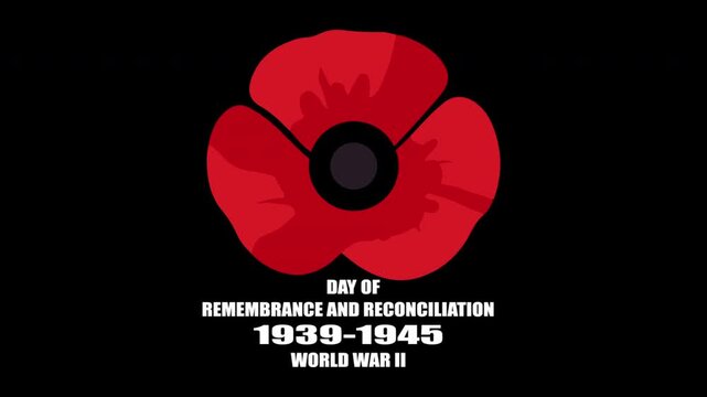 Days Remembrance Reconciliation World War red poppy