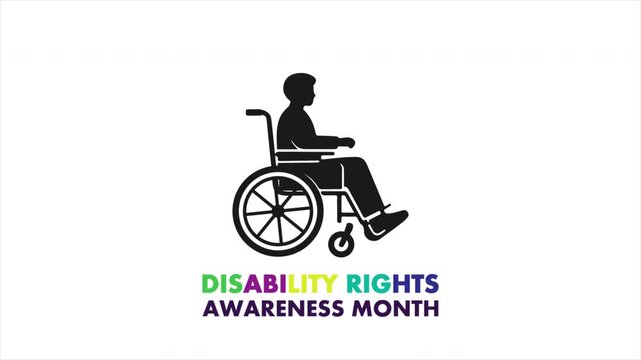 Disability Rights Awareness Month person wheelchair