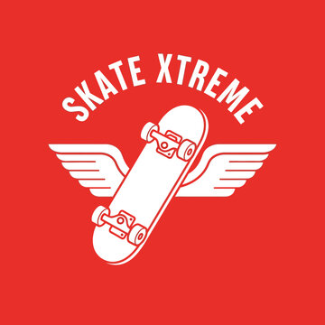 Skate Xtreme Wings Emblem Design
