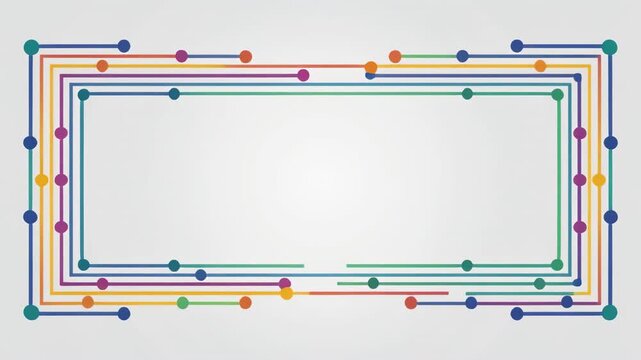 3d wireframe cube rotating animation sequence