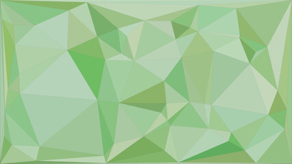 Obraz premium Elegant green geometric low poly background featuring sharp triangular facets and soft lighting
