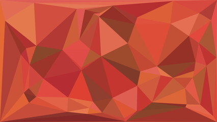 Fototapeta premium Abstract red geometric low poly background with triangular shapes for modern digital design art