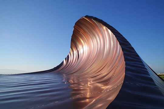 Close-up of giant nautilus shell on water