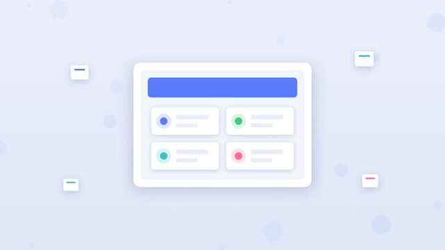 Flat design medical document upload into a secure cloud folder