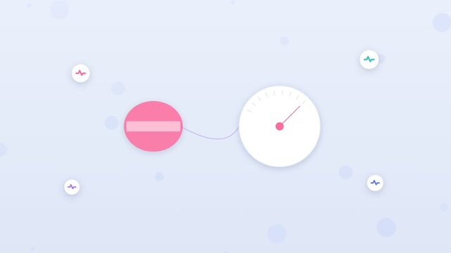 Flat design blood pressure monitoring with cuff and pressure gauge