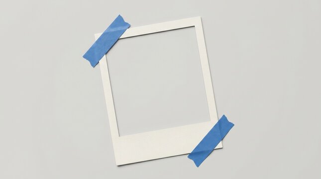 Empty Instant Photo Frame Mockup
