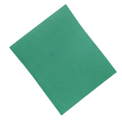 Fototapeta premium Green Paper Note Sheet Isolated Texture Background