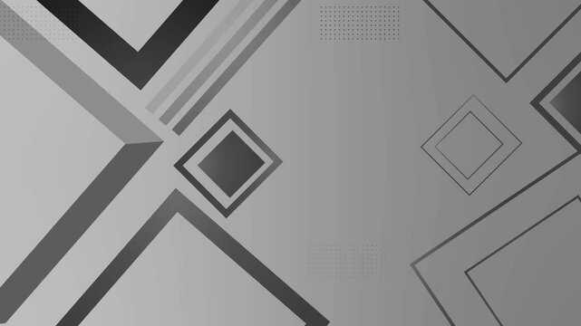 Abstract futuristic geometric shape technology background animation