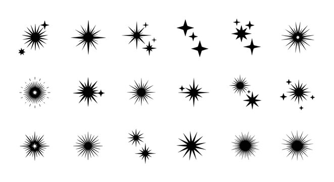 Black and white silhouette set of insects with floral snowflake patterns and decorative winter ornaments vector design seamless illustration
