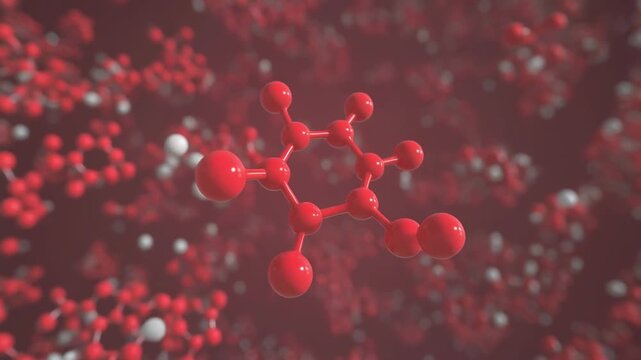 red glowing microbes in dark microscopic view
