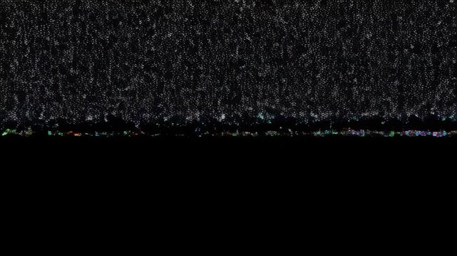 Abstract glitch transition with vibrant color noise and distorted pixels