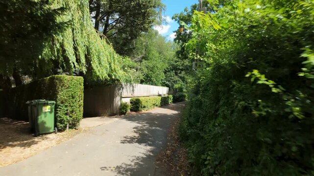 Alwalton Village, Cambridgshire, England, UK - 9th June 2026.
Point of View, gimbal walking footage with ambient footstep and birdsong audio at the end of Alwalton Village, and through to Alwalton for