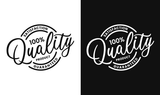 100 percen quality product black stamp vector sign.